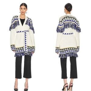 MOTHER The Fringe Cardigan The Tassel is Worth the Hassle Size M NWT